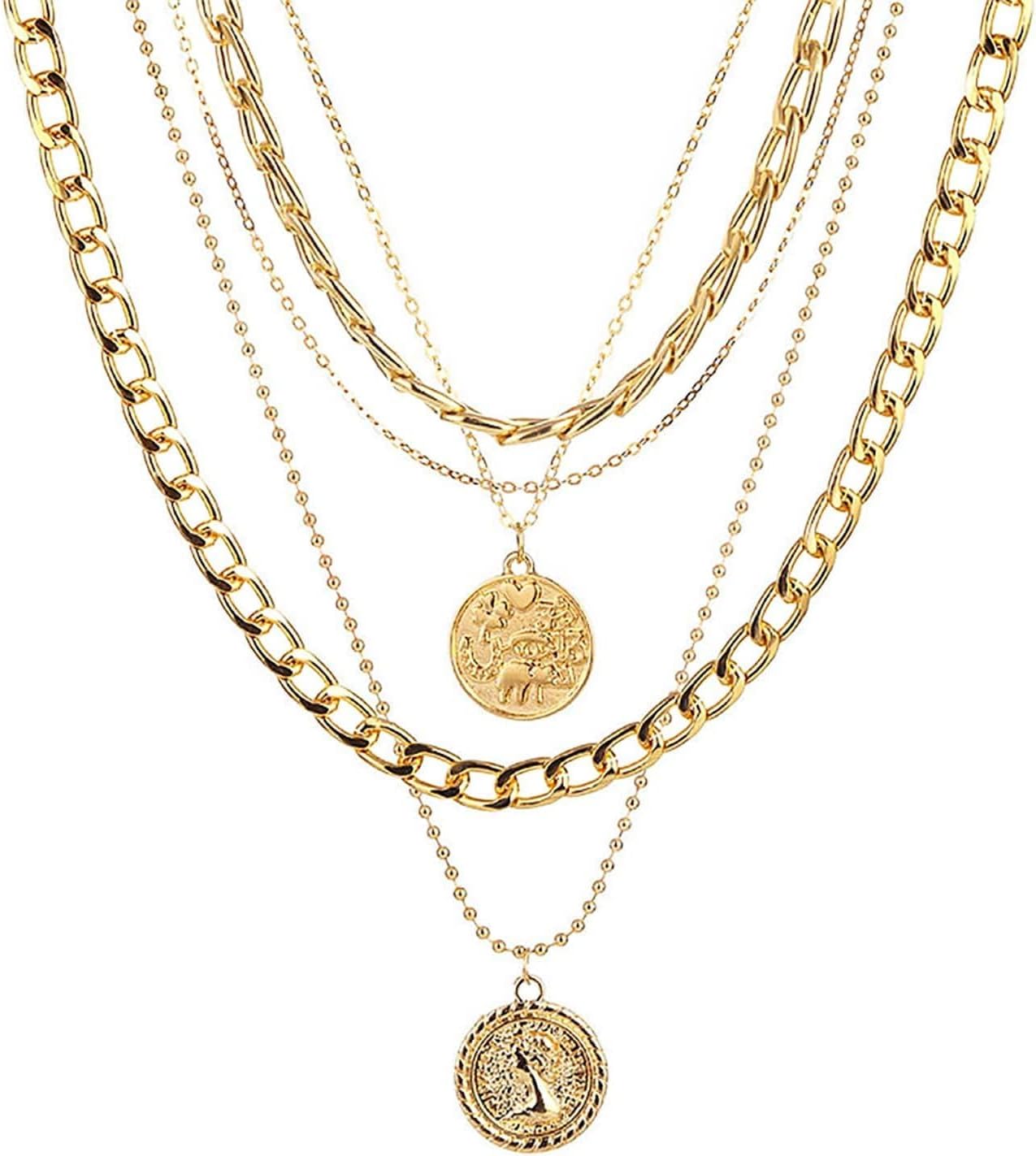Women'S Accessories In The 90S - Layered Gold Pirate Necklace for Women