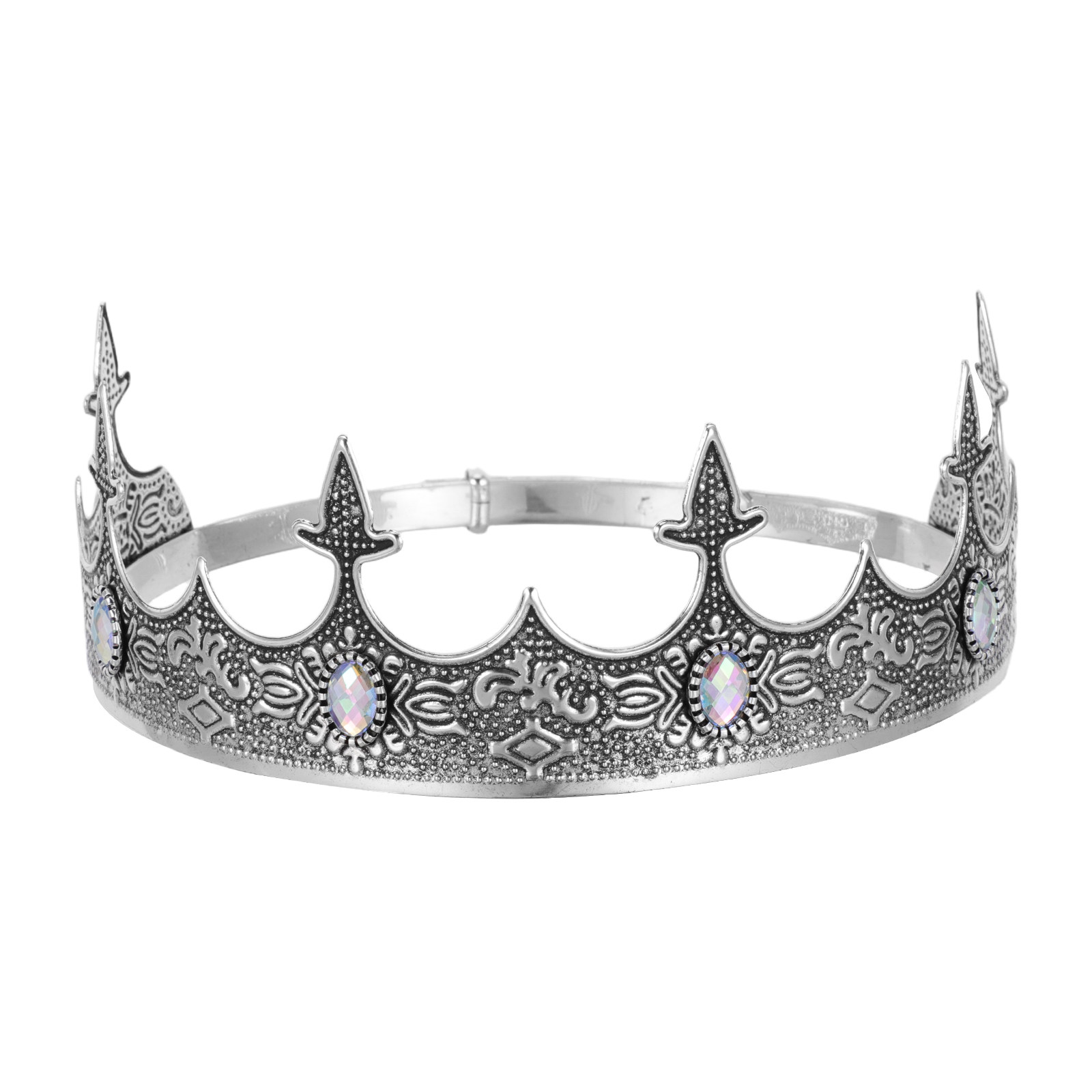 Queen Accessories - Adjustable Vintage Rhinestone Party Crown Queen