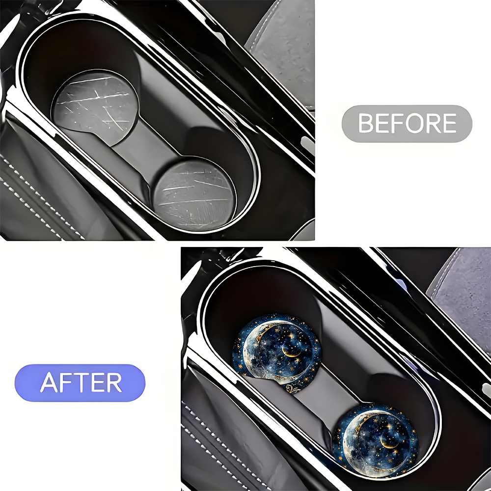 2pcs Starry Night Moon Car Cup - огляд і ціна Women Accessories Box