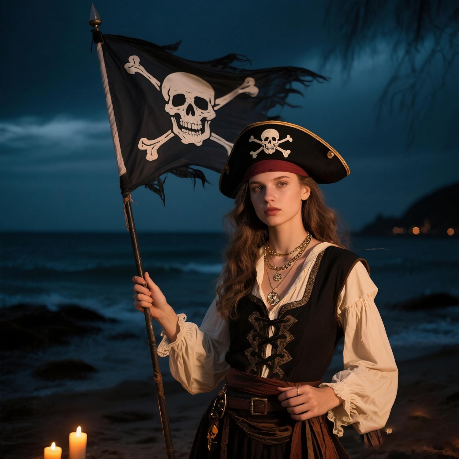 Layered Gold Pirate Necklace f - огляд і ціна Women'S Accessories In The 90S