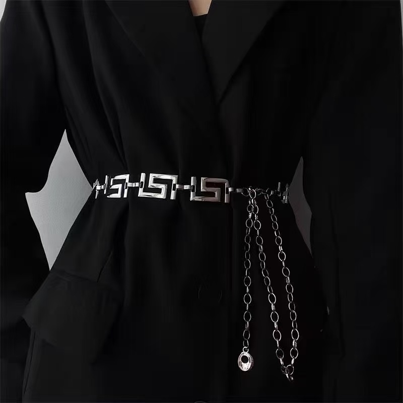 Greek Key Geometric Linked Met - огляд і ціна Women'S Jeans Accessories Chain