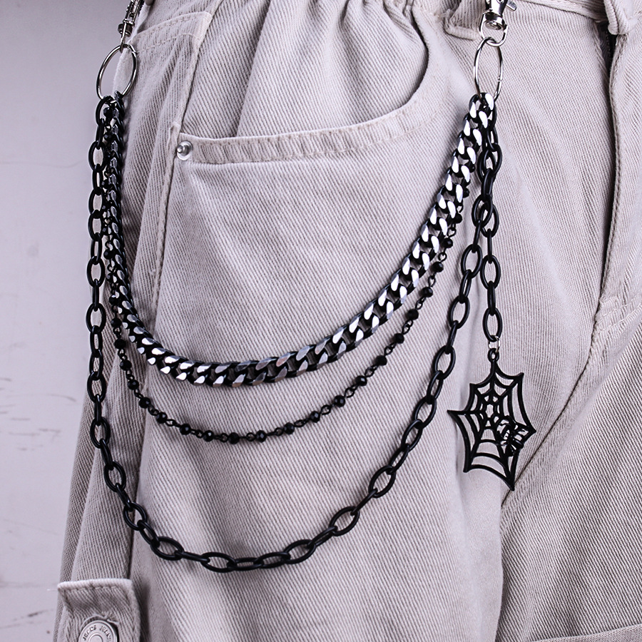 Halloween Spider Web Pants Cha - огляд і ціна Women'S Jeans Accessories Chain