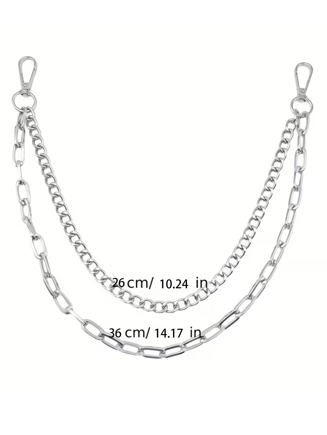 Unisex Punk Style Metal Fashio - огляд і ціна Women'S Jeans Accessories Chain