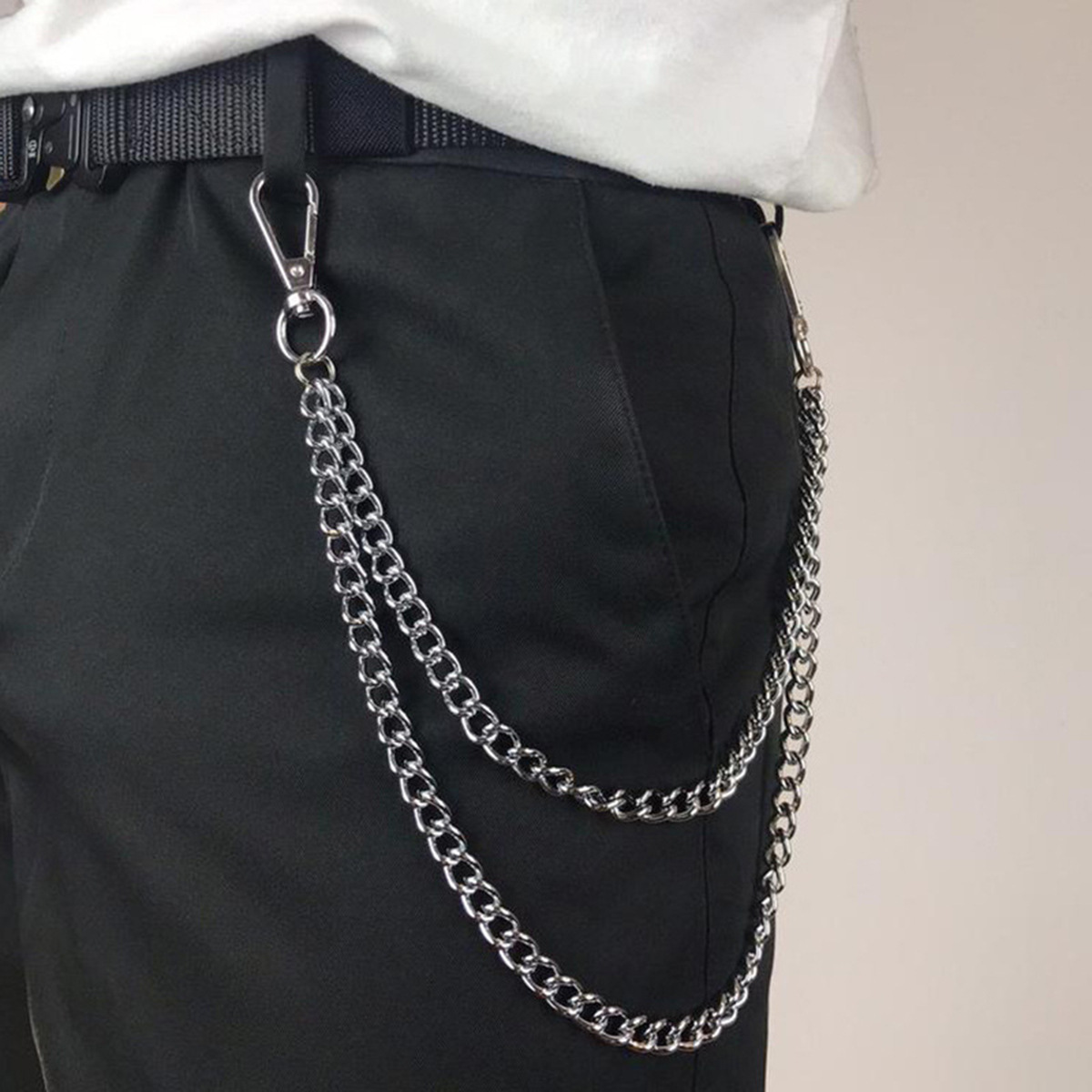 Unisex Punk Style Metal Fashio - огляд і ціна Women'S Jeans Accessories Chain