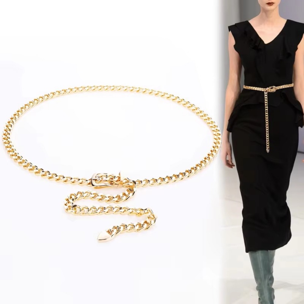 Simple Metal Chain Belts Long  - огляд і ціна Women'S Jeans Accessories Chain