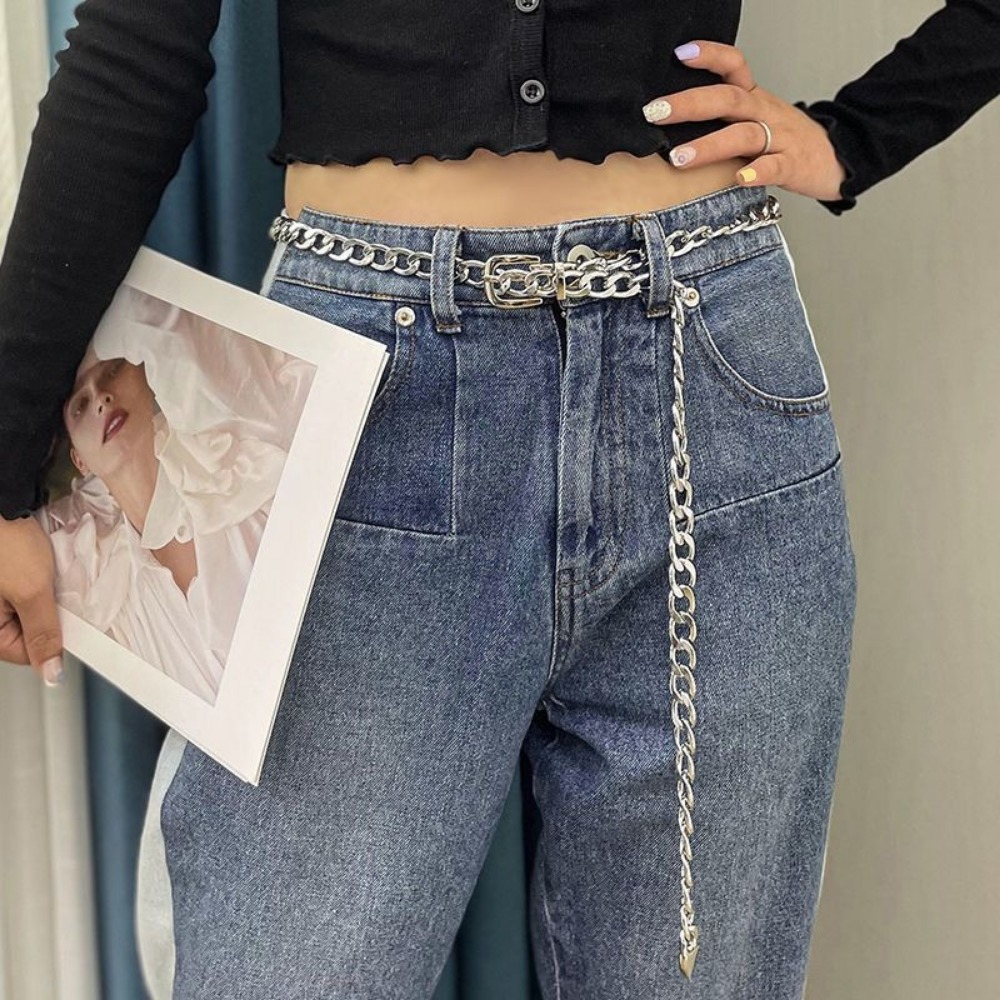 Simple Metal Chain Belts Long  - огляд і ціна Women'S Jeans Accessories Chain
