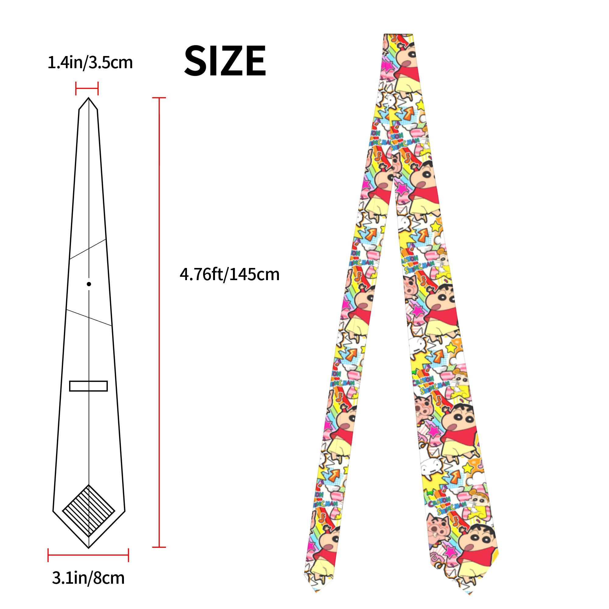 Shinchans 90s Cartoon Neckties - огляд і ціна Women'S Accessories In The 90S