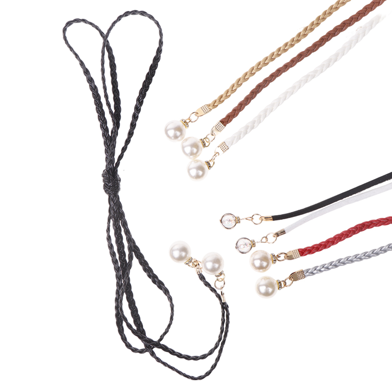 Retro PU Braided Pearl Belt Wa - огляд і ціна Women'S Jeans Accessories Chain