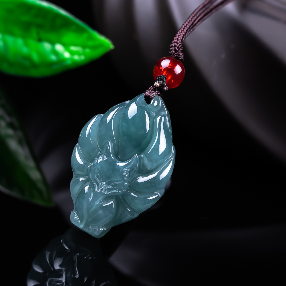Natural Burmese Jadeite Fox Pe - огляд і ціна Women'S Vintage Accessories