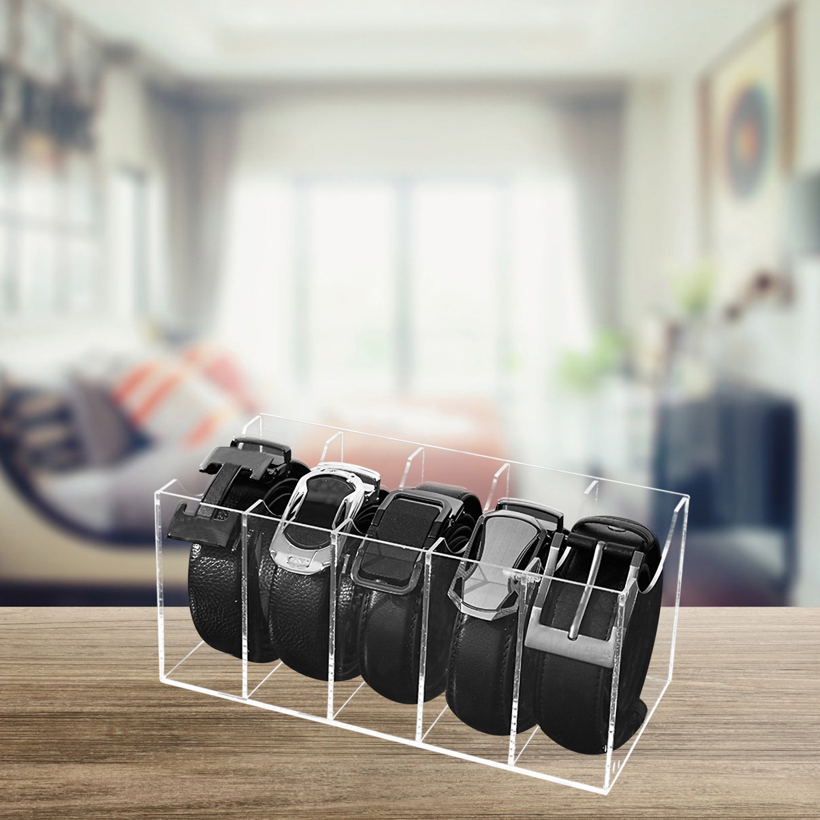 5-Compartment Transparent Belt - огляд і ціна Women Accessories Box