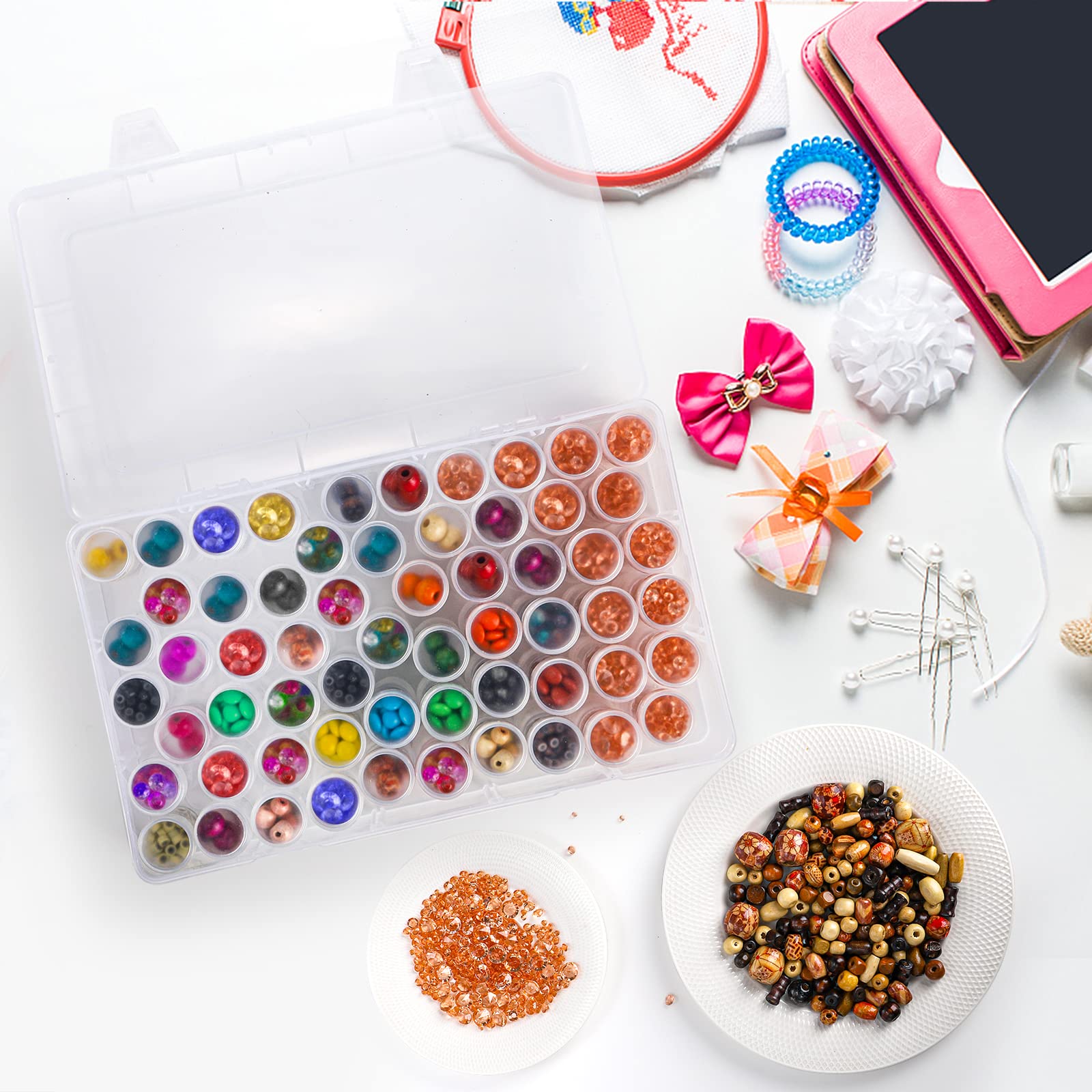 1pc 24/30//38/60 Slots Plastic - огляд і ціна Women Accessories Box