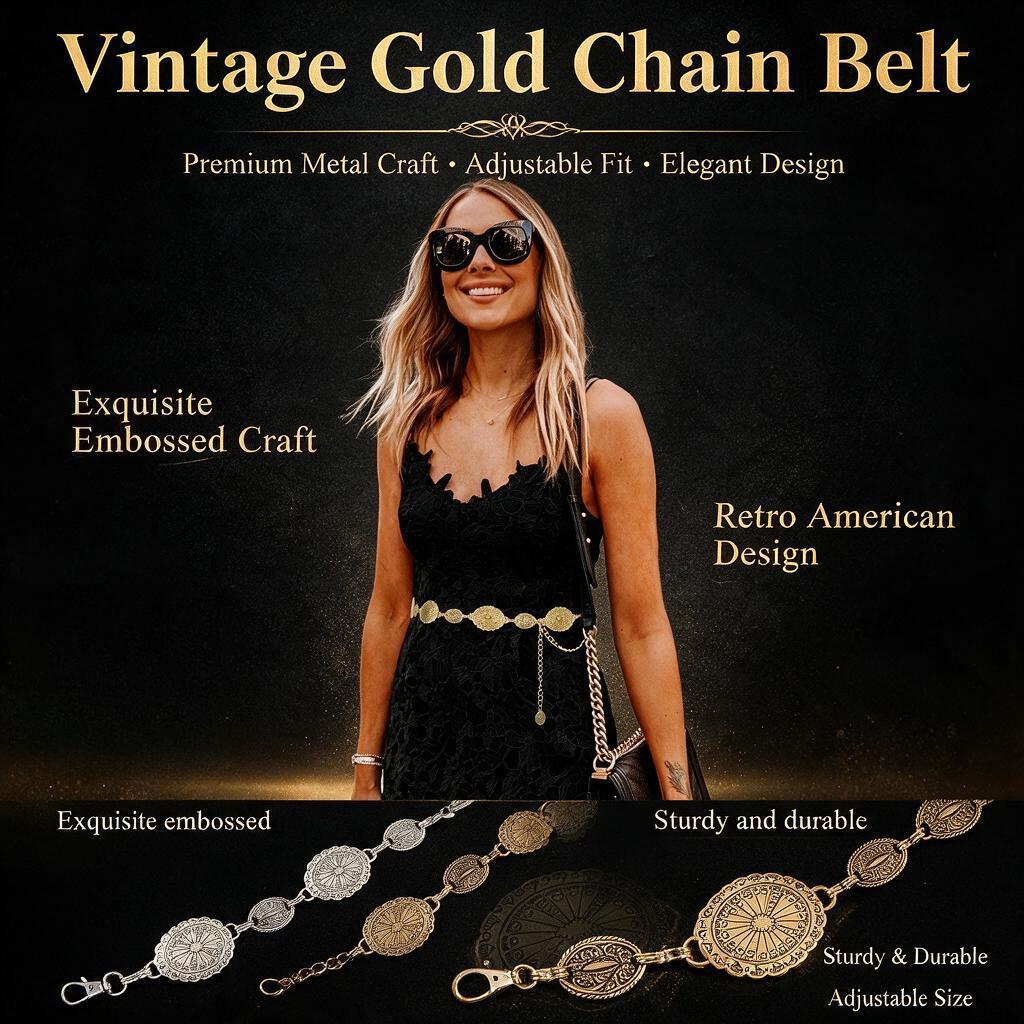 Women Western Metal Concho Cha - огляд і ціна Women'S Jeans Accessories Chain
