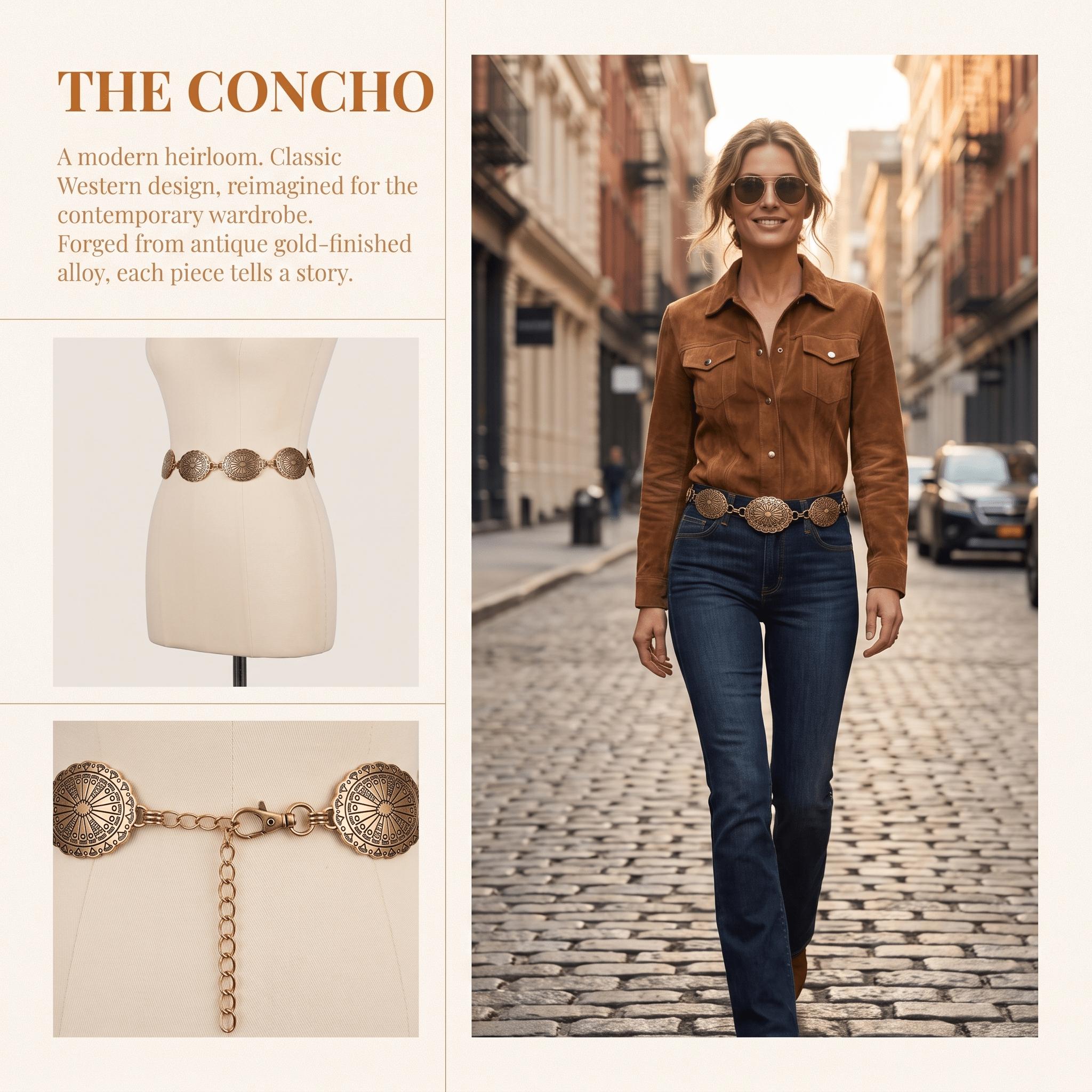 Women Western Metal Concho Cha - огляд і ціна Women'S Jeans Accessories Chain