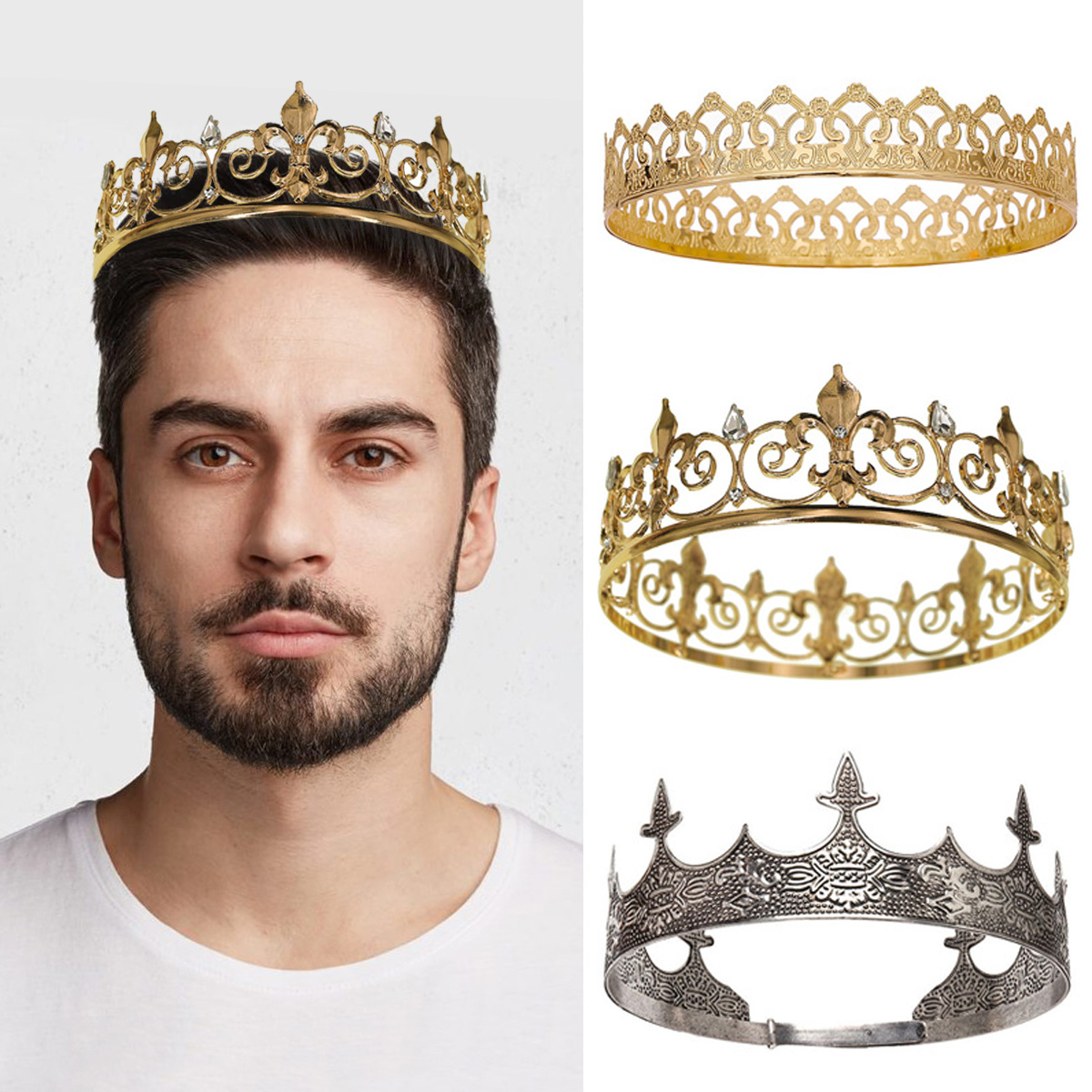 Royal King Queen Crown for Men - огляд і ціна Queen Accessories