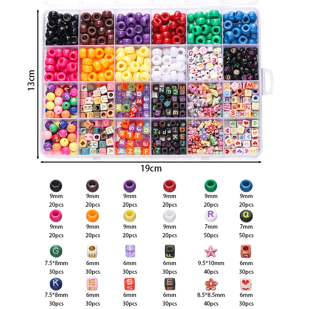 1 Box Colorful Acrylic Pony Be - огляд і ціна Women Accessories Box