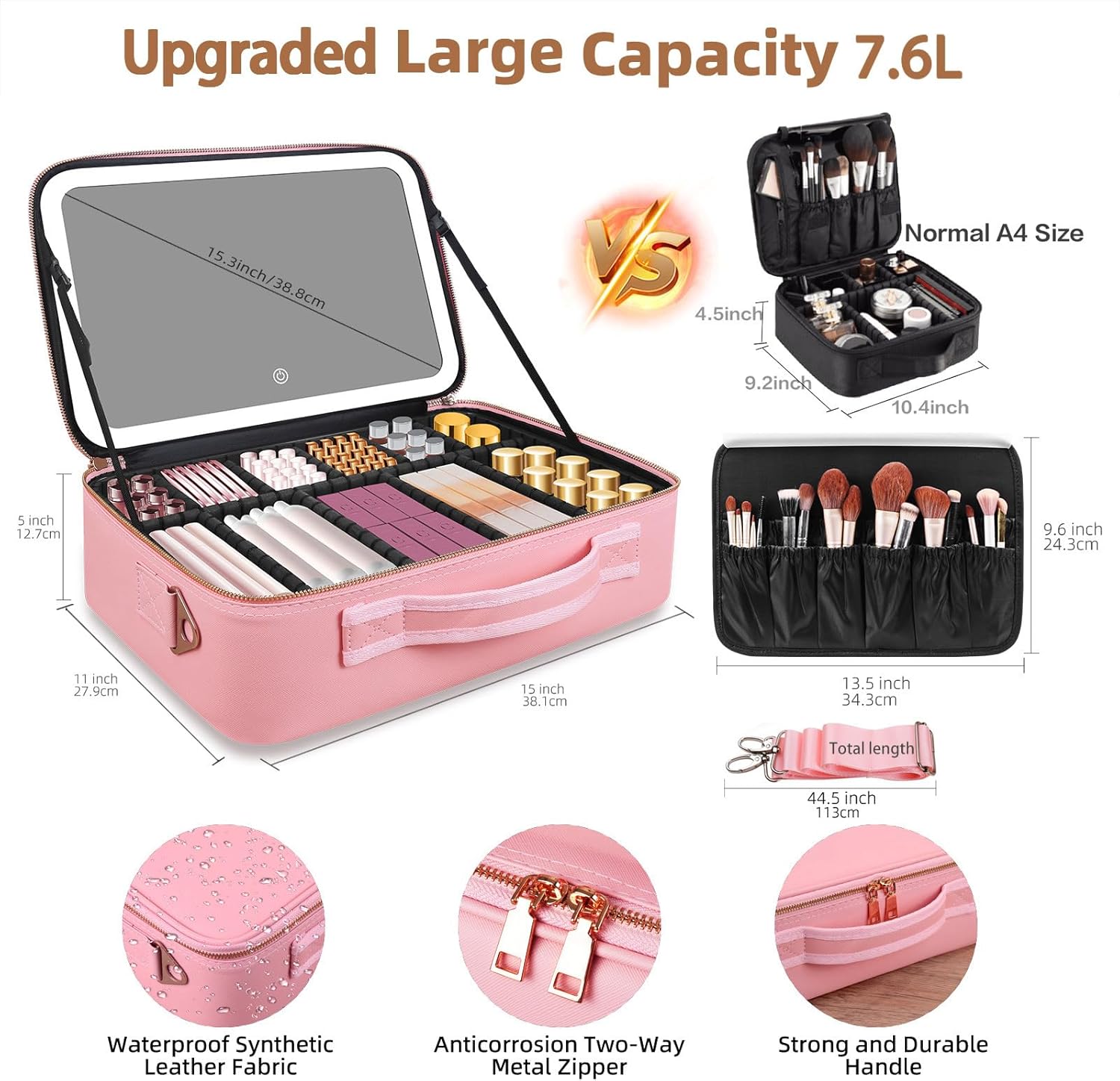 Large Capacity Makeup Bag 15'' - огляд і ціна Women Accessories Box